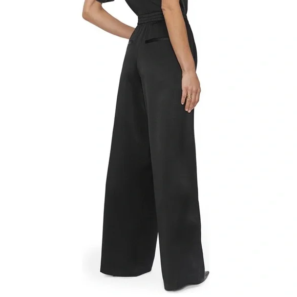 Anine Bing Romy Wide Leg Silk Pants MEDIUM, Never Worn, Orig $300 - Picture 3 of 11